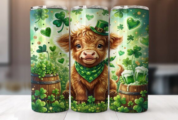Download 20oz Highland Cow St. Patrick's Tumbler - 20oz highland cow Collection