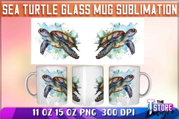 Download Sea Turtle Mug Sublimation | 11 Oz 15 Oz - Sea turtle mug Collection