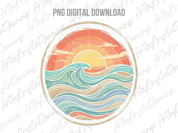 Download Round Ocean Wave Sun Summer Beach PNG - Beach png Collection
