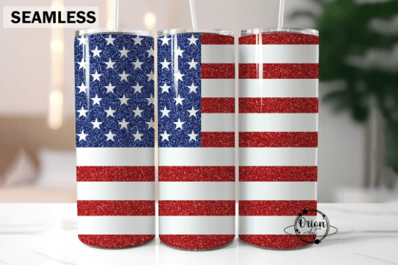 Download American Flag Glitter Tumbler Wrap PNG - Glitter tumbler wrap Collection