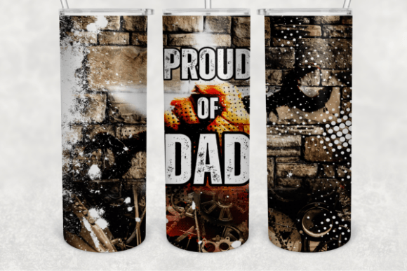 Download Proud Dad 20 Oz Skinny Tumbler Png File - Tumbler png file Collection